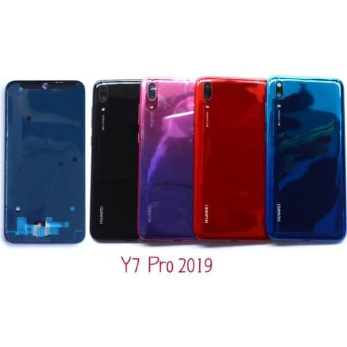 6.26" for Huawei Y7 Pro 2019 Battery Back Cover Rear Cover Housing Door front panel