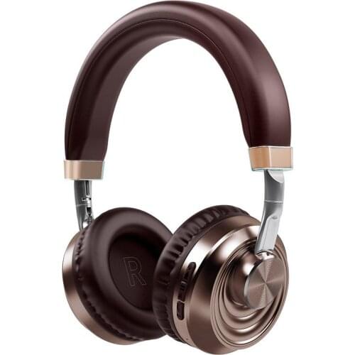 Head-mounted wireless bluetooth5.0 headset supports SDcard stereo andmicrophone music headsets for mobile phones PCs laptops Mp3