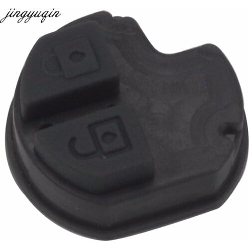 Jingyuqin 10pcs 2 Buttons Remote Key Fob Rubber Button Pad For Suzuki Swift SX4 Grage Vitara Alto Liana Aerio Vitara Key Case