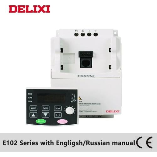 DELIXI VFD 11KW 380v frequency inverter three phase output DC reactor 50HZ 60HZ Drive motor speed frequency converter