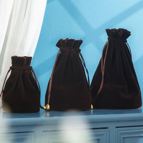 Party Family DIY Games Kid Educational Toys Dice Bag Velvet Drawstring Pouches