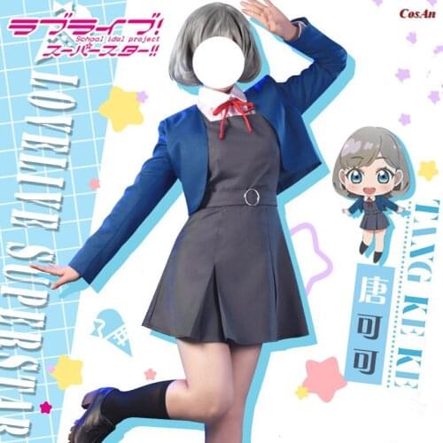 Hot LoveLive!SuperStar Tang Keke/Shibuya Kanon/Arashi Chisato/Heanna Sumire/Hazuki Ren Cosplay Costume Party Role Paly Clothing