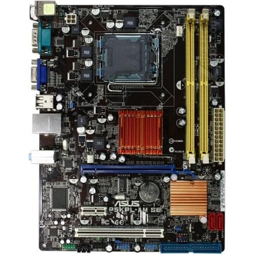 ASUS P5KPL-AM SE LGA 775 Intel G31 Original Desktop Motherboard DDR2 4GB Core 2 Quad/Core 2 Duo Cpus PCI-E X16 SATA 2 8×USB2.0