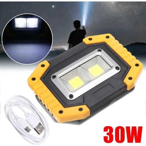 Mayitr 2 COB 30W 800LM Portable Rechargeable IP65 LED Flood Light Spot Lamp Outdoor Working Emergency Portable Spotlights