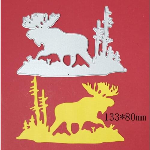 Metal Cutting Dies Deer Elk Christmas Crafts Die Mold Stencil For DIY Scrapbooking Paper/photo Cards Embossing Die