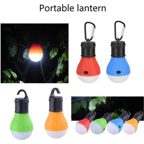 Motorcycle Camping Light Waterproof Led Lantern Portable Lamp Mini Bulb Led Portable Waterproof Hanging Hook Flashlight 3-Colors