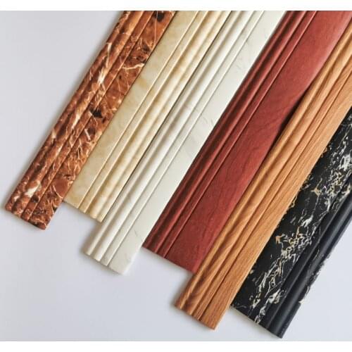 Wall Sticker 3D Pattern Skirting Waist Line Foam Wall 9.8*100Cm Self-Adhesive Border Line Anti-Collision Background Home Decor