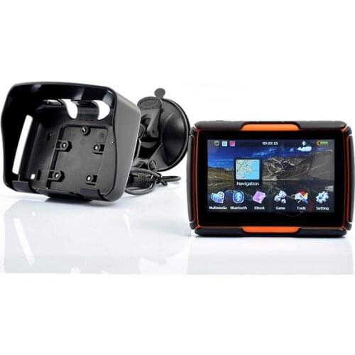 New Arrival! 4.3 inch bike motorcycle car waterproof handheld outdoor GPS navigation on foot Blanc and grew Internal 8GB storage