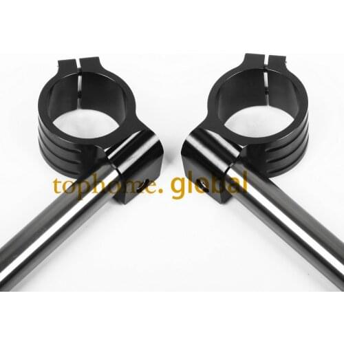 37mm Black Regular Normal CNC Clip Ons Handlebars Universal Fork Handle Bars Motorcycle 37mm