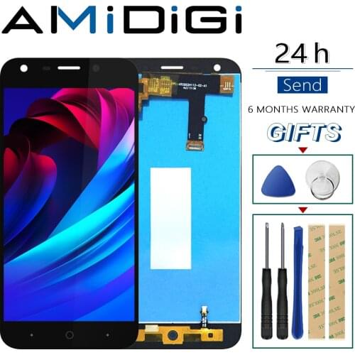 Original 5.2 inch ZTE Blade A6/A6 Lite A0620 LCD Display and Touch Screen Screen Digitizer Assembly Replacement black white gold