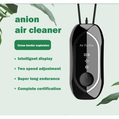 Negative Ion Dust Purifier Necklace Anion Sterilizer Small Mini Portable USB Charging Car Home Office Hanging Neck Air Purifier