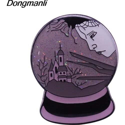 P5050 Dongmanli Edward Scissorhands Hard Enamel Pins Brooch Women Lapel Backpack Bags Badge Jewelry Gifts