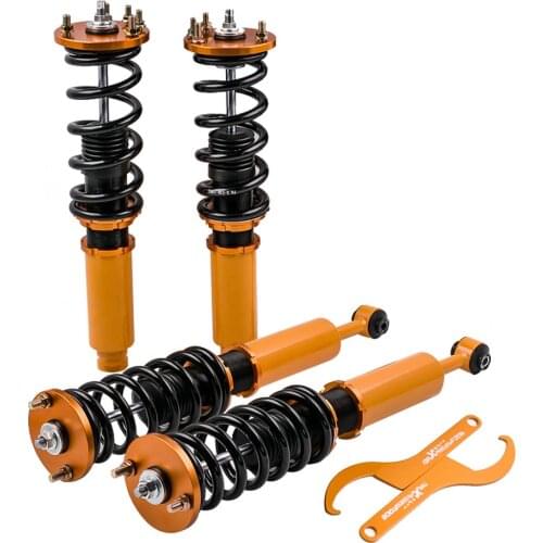 Suspension Coilovers for Honda Accord 03-07 & 04-08 Acura TSX Height Adjustable Coil over Spring Damper Force Camber Plate