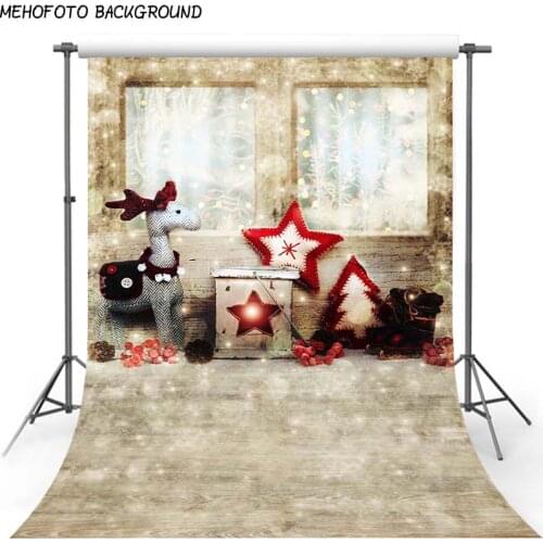 Christmas Background Fireplace Tree Winter Snow Window Backdrop Interior Baby Birthday Photography Background For Photo Studio