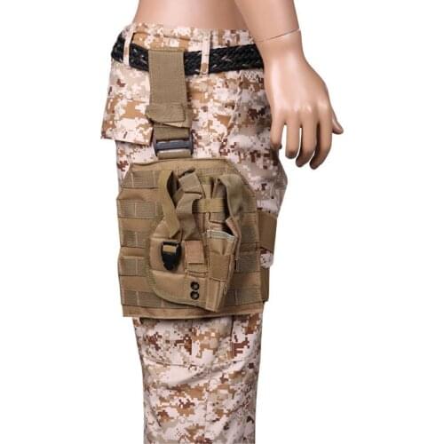 Tactical Drop Leg Thigh Pistol Gun Holster Gear Military Army Multi-function Platform Panel with MOLLE Hunting Bag Pouches