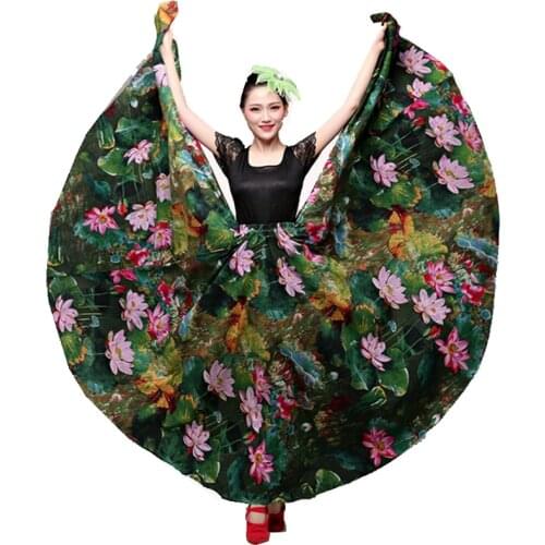Flamenco dance Skirt Choruses Opening Dances Belly dancing skirt Spanish Dance Skirt Dropshipping