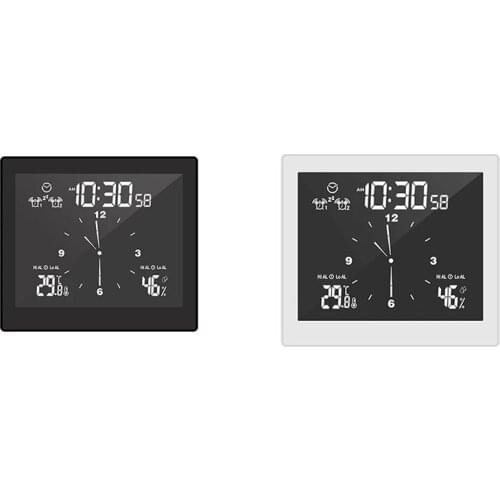 TS-WP10 Multifunctional Bathroom Temperature and Humidity Alarm Clock LCD Sn Waterproof Creative Timer Automation