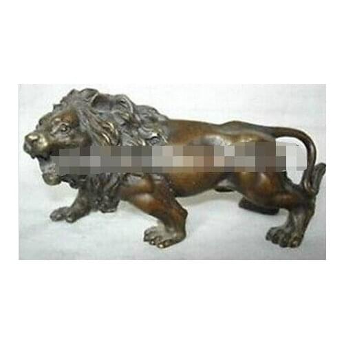 WBY---326+++ Exquisite Collectibles Tibet bronze lion statue