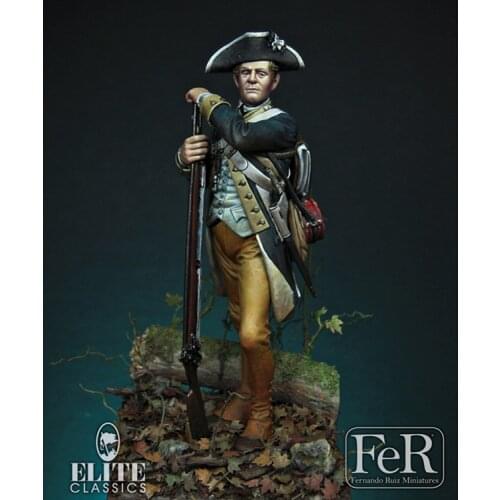 1/24, Private, 1st New York Regiment of Continental Line Resin kit Figure GK Uncoated No colour