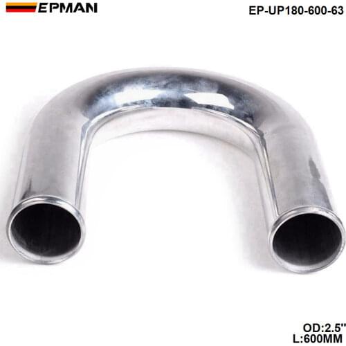 2pcs/unit 63mm 2.5" 180 Degree Aluminum Turbo Intercooler Pipe Tube piping L:600mm FOR VW GOLF MK5 MKV FS EP-UP180-600-63