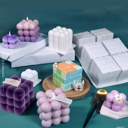 3D Irregular Silicone Candle Mould Aromatherapy Candle Mould DIY Handmade Candle Material Candle Soap Making Supplies Home Decor