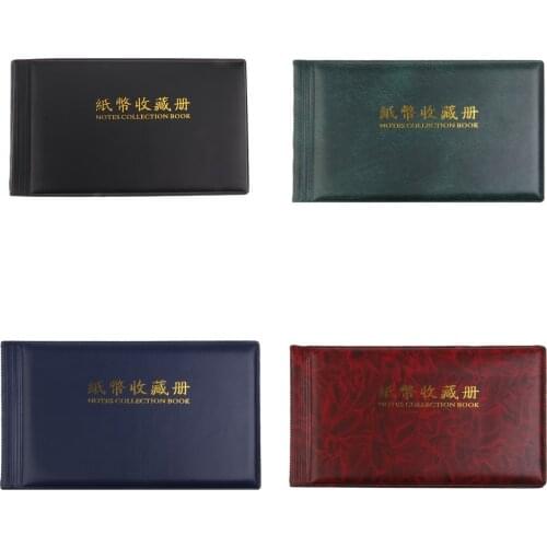 60 Pockets Banknote Collection Album Bill Storage Holder Supplies