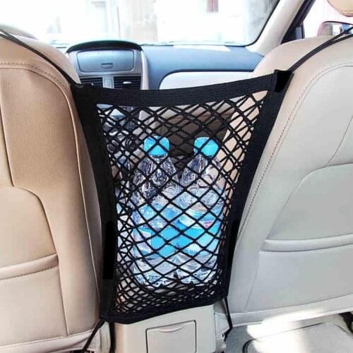 Car Seat Back Storage Bag Car Mesh Net Bag Between Car Organizer For Skoda Octavia 2 A7 A5 Rapid Superb Mazda 6 Chevrolet Cruze