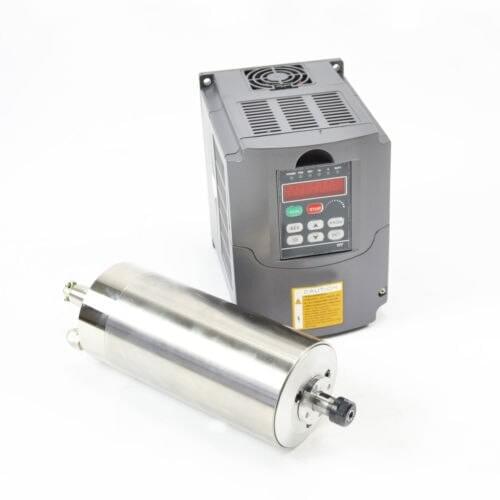ER11 CNC spindle 0.8kw 110v water cooled SPINDLE MOTOR for milling machine & matching frequency INVERTER vfd motor speed control