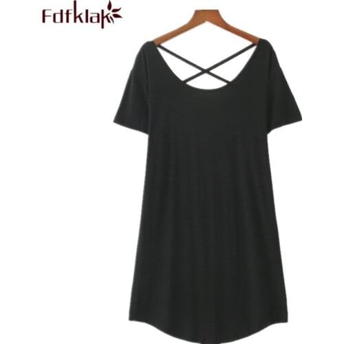 Открытые летние платья Fdfklak China At AliExpress