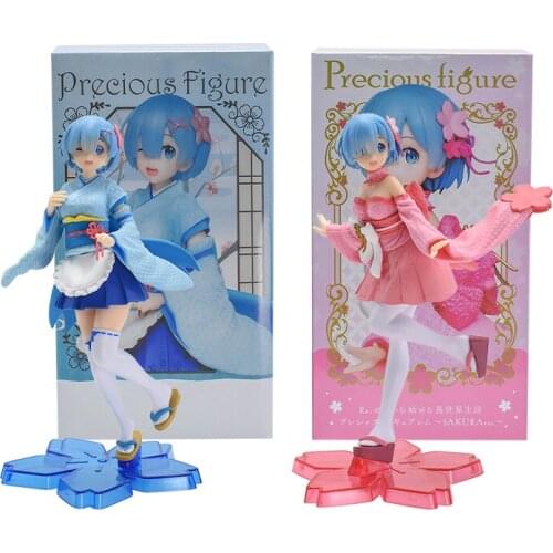 New Re:Zero − Starting Life in Another World Figures Rem in Kimono Action Model Anime Doll Toys Fan Peripherals Collection Gift