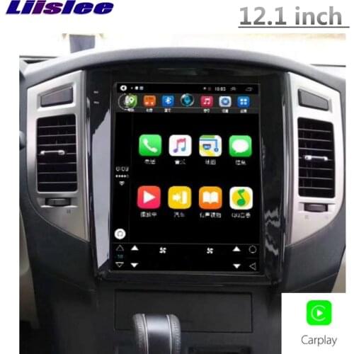 LiisLee Car Multimedia DVD GPS HiFi Audio Radio 12 inch CarPlay Adapter For Mitsubishi Pajero V97 V93 2006~2019 Navigation NAVI