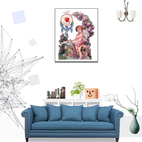 Lovely Baby Angel Poster Canvas Print Painting Wall Art Babys Room Home Decoration