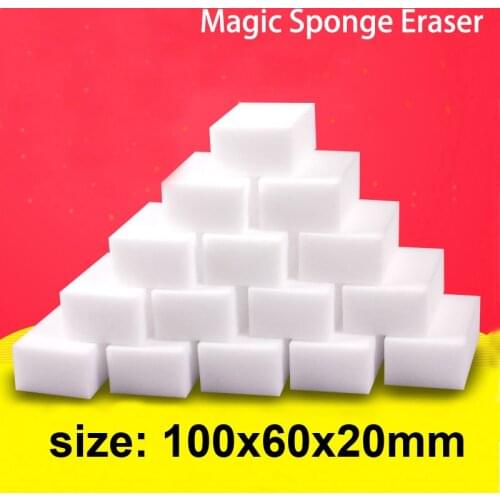 100Pcs Melamine Sponge Magic Sponge Eraser Multi-functional Cleaning Sponges For Kitchen Bathroom Office Cleaning Tools Hot Sale