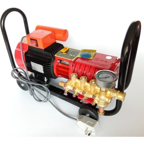 QL-280 high pressure washer pump 220V AC 1.6KW commercial cleaning machine wheeled car washer 10LPM 80bar for car washing shop