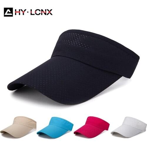 Summer New Men Cotton Breathable Mesh No Top Hat Ladies Outdoor Sports Pure Color Adjustable Light Board Quick-drying Sun Hat