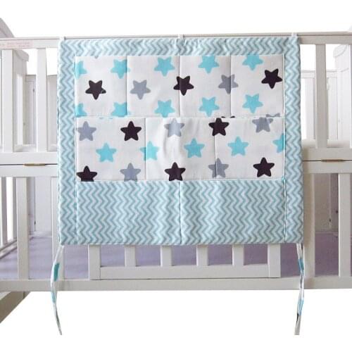 New Star Baby Cot Bed Nursery Hanging Storage Bag Crib Organizer Storage Bag 60*50cm Toy Diaper Pocket for Crib Bedding Set