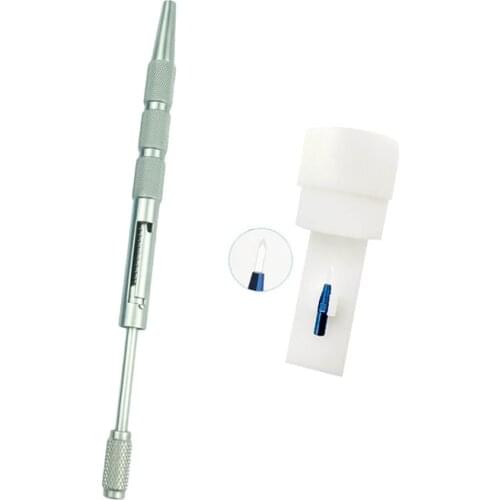 Sapphire Blade Knives with stainless handle autoclavable Transplant Knife Implanter Extraction Treating Hair Transplant tool