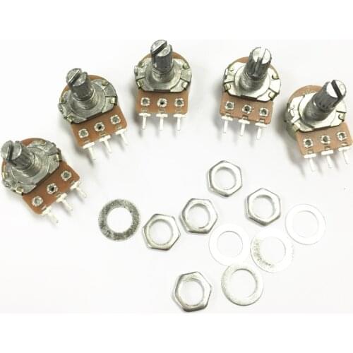 Single joint potentiometer B Type WH148 B100K 100K OHM Linear Taper Rotary Potentiometer Pots Shaft 3pin 20mm(Match Screws)