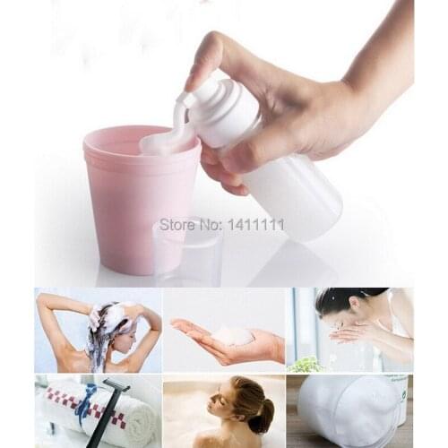 100ML Foam Bottle Foaming Pump Soap Dispenser Plastic Refillable empy bottle Transparent Blue White Wholesale By DHL/EMS FREE