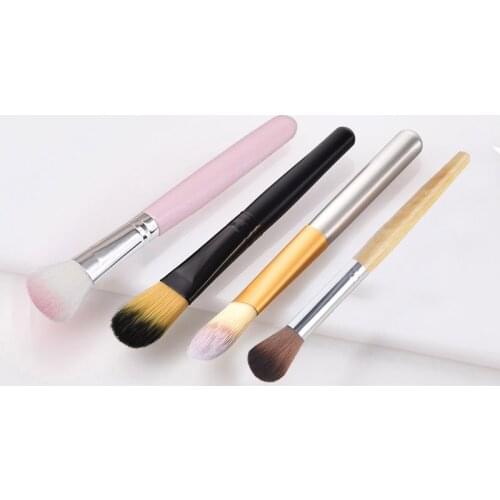 Flat Foundation Makeup Brush HD Application Blending of Liquid Cream Brush SANA889