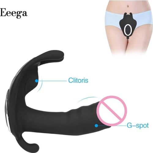 Wearable Dildo Vibrator Adult Sex Toys for Women G Spot Clitoris Stimulator Wireless Remote Control Panties Vibrator Sex Shop