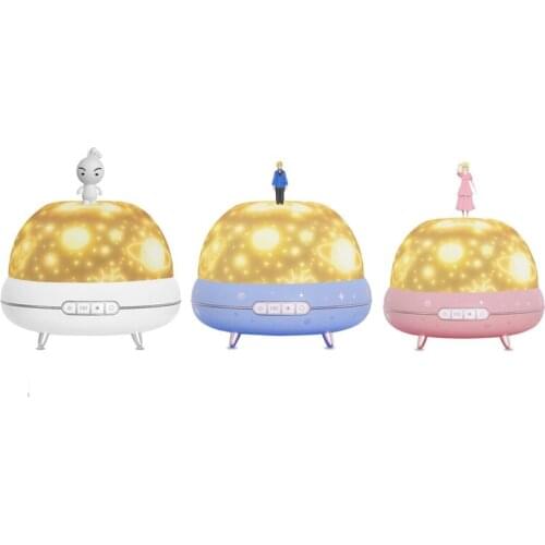 Projector Starry Sky Night Light Projector Bedroom Decor Bluetooth Rotating Music Childrens Night Light Kids Gift