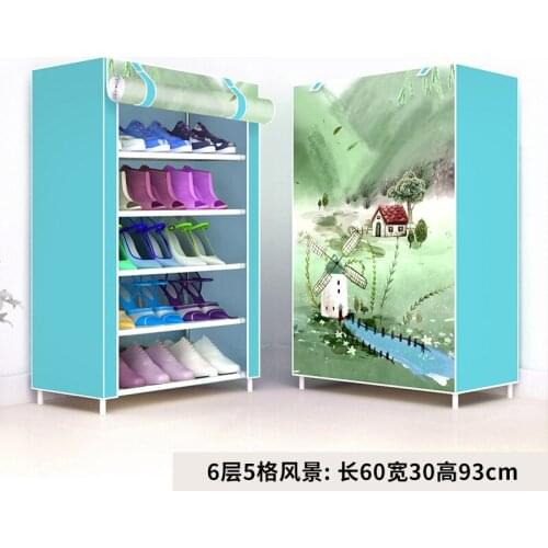 Simple Nordic Shoe Cabinet Dust Storage Simple Shoe Rack Creative Multi-Layer Large Capacity Shoe