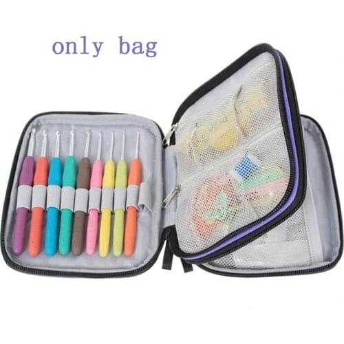 Empty Knitting Needles Case Travel Storage Organizer Storage Bag For Various Crochet Knitting Needles Storage Tool