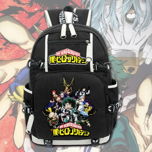 Anime My Hero Academia Backpack Knapsack Packsack School Student Book Messenger Bags