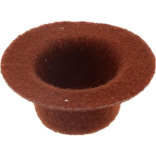 Polyester 1:12 Scale Dolls House Miniature Bowler Hat Coffee Clothing Accessories Home Room Decoration Gift for Kid Dolls Lover