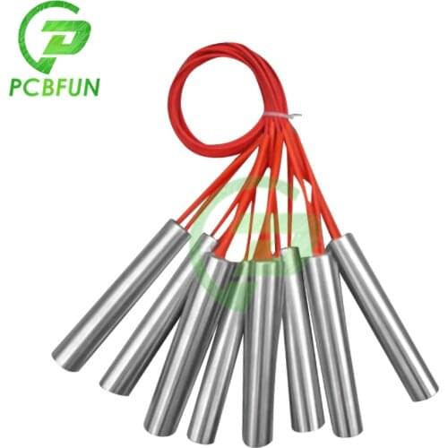 1PCS Electric Cartridge Heater Element 220V 6mm Tube Diameter Stainless Steel Tubular Heating Element Wattage 100W