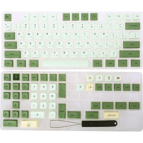 124Pcs PBT Keycaps XDA Profile DYE-SUB Keycap for cherry MX Switch Mechanical Keyboard Keycaps