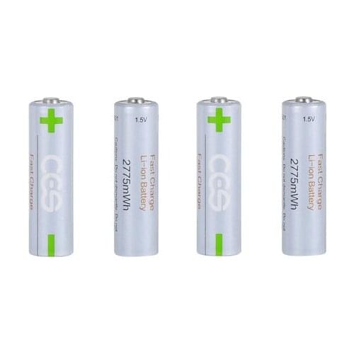 4PCS AA 1.5V 2775mWh battery rechargeable lithium battery