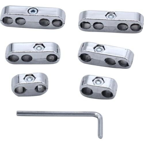 7mm 8mm Chrome Spark Plug Wire Separators Looms Dividers for ford Chevy 9723